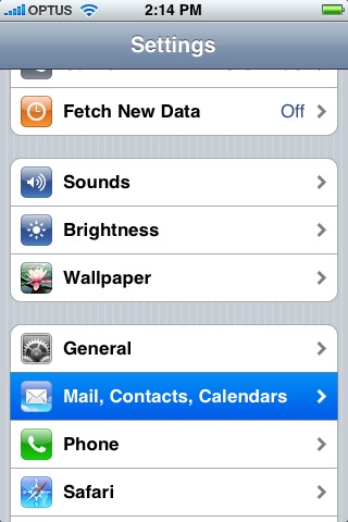 Setting up mail on your iPhone, iPhone 3G or iPhone 3G S